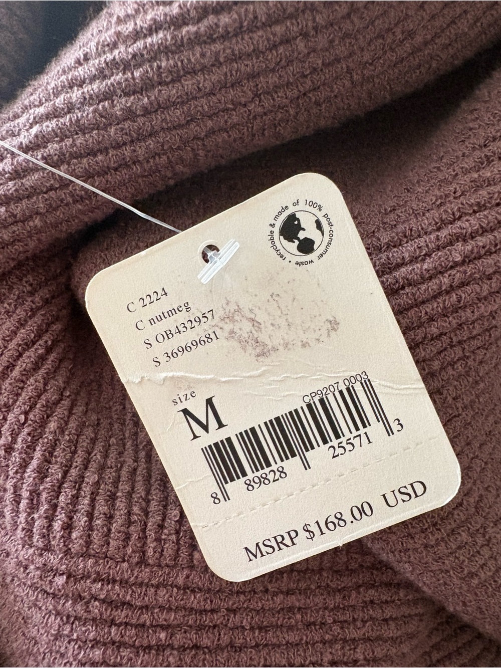 Free People! Ottoman Slouchy Tunic Sweater In Nutmeg NWT! - Picture 13 of 14
